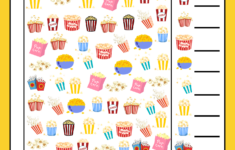 Popcorn I Spy Printable