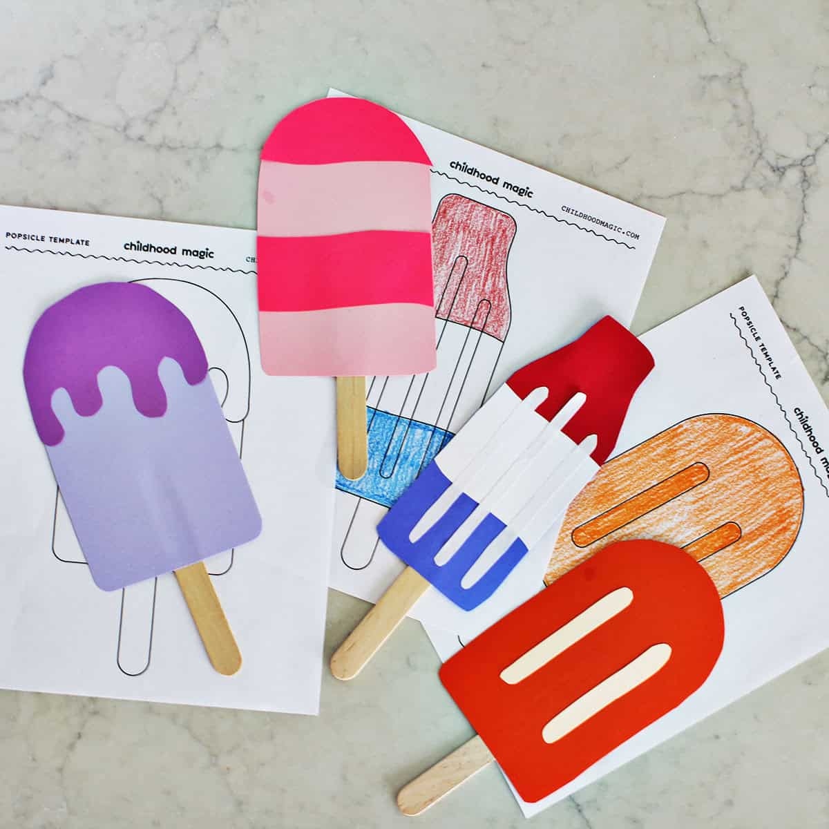 Popsicle Template Free Printable Popsicle Template Free Printable