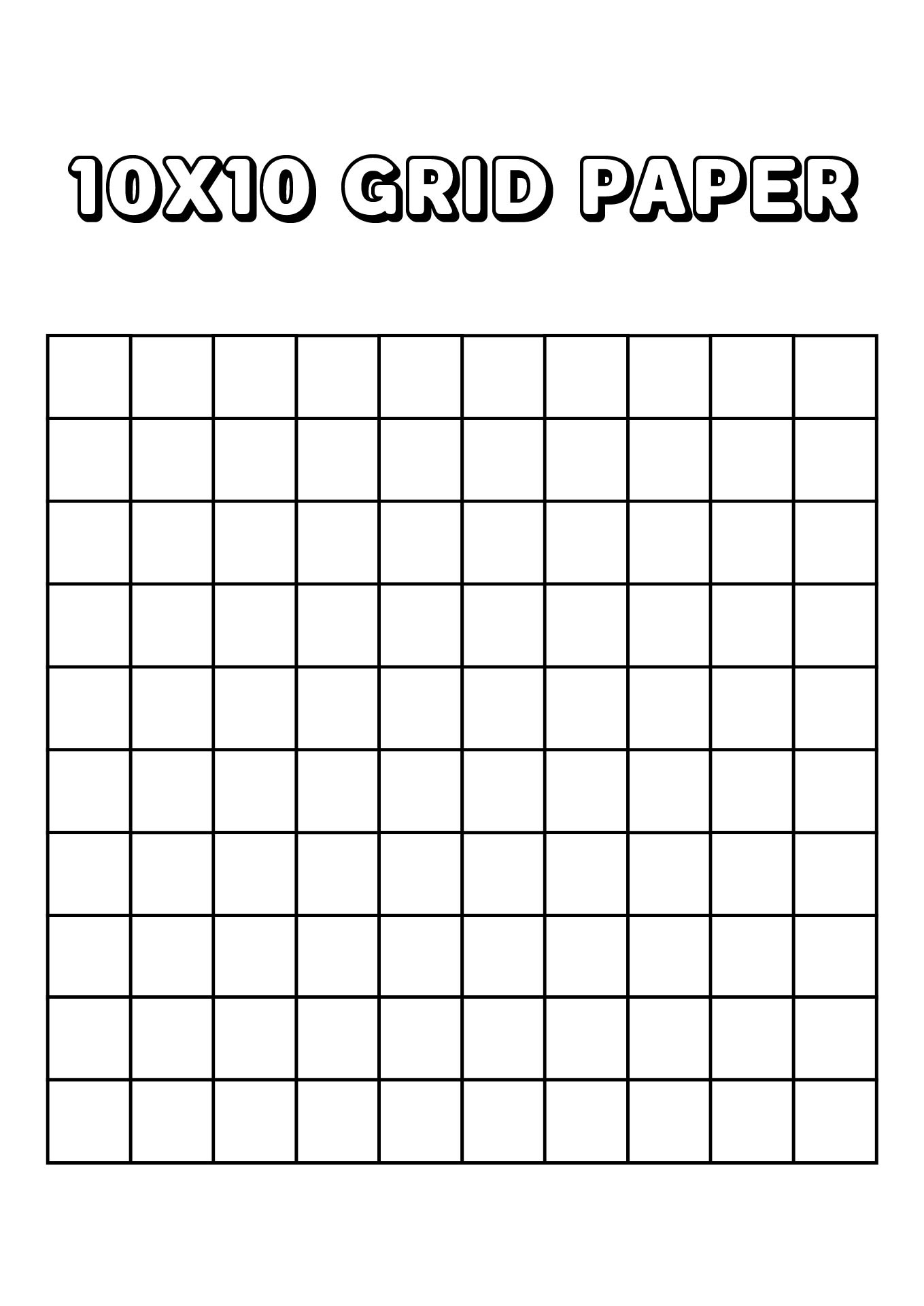 Post 10 By 10 Grids Printable 402493