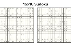 Post 16 Sudoku Printable 370896