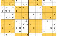 Post 16 Sudoku Printable 370896