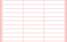 Post 3 Column Spreadsheet Printable 248216