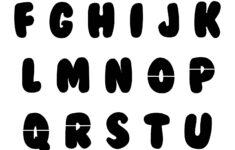 Post 6 Inch Printable Bubble Letters 353850