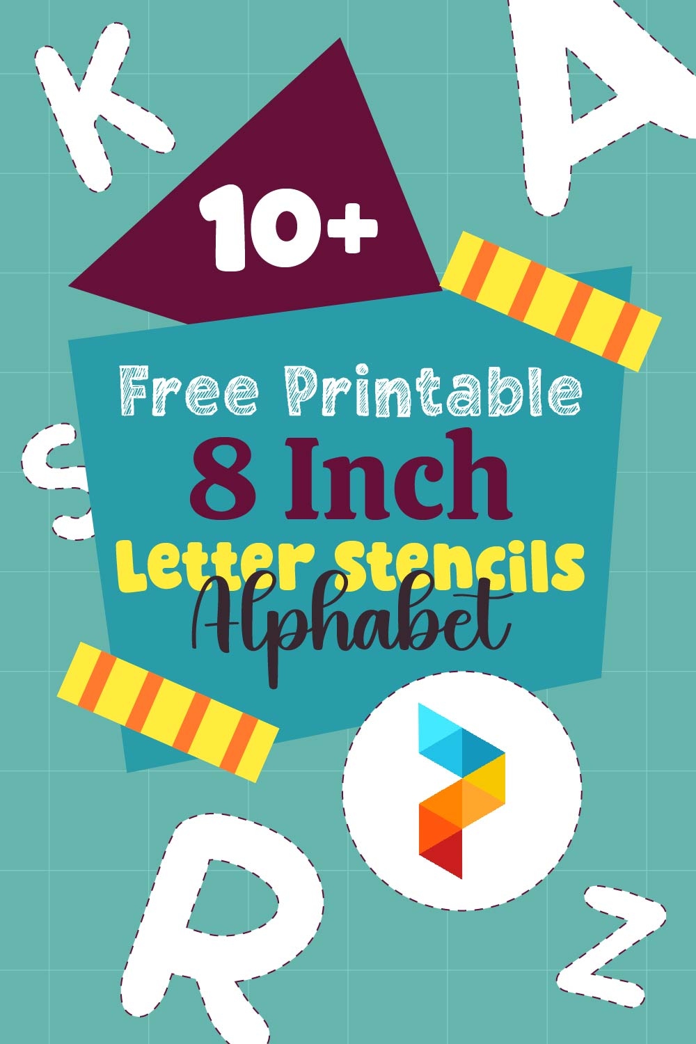 Post 8 Inch Letter Stencils Alphabet Printable 340690