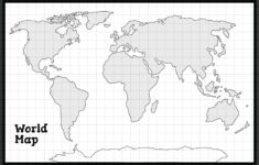 Post Black And White World Map Printable 396505