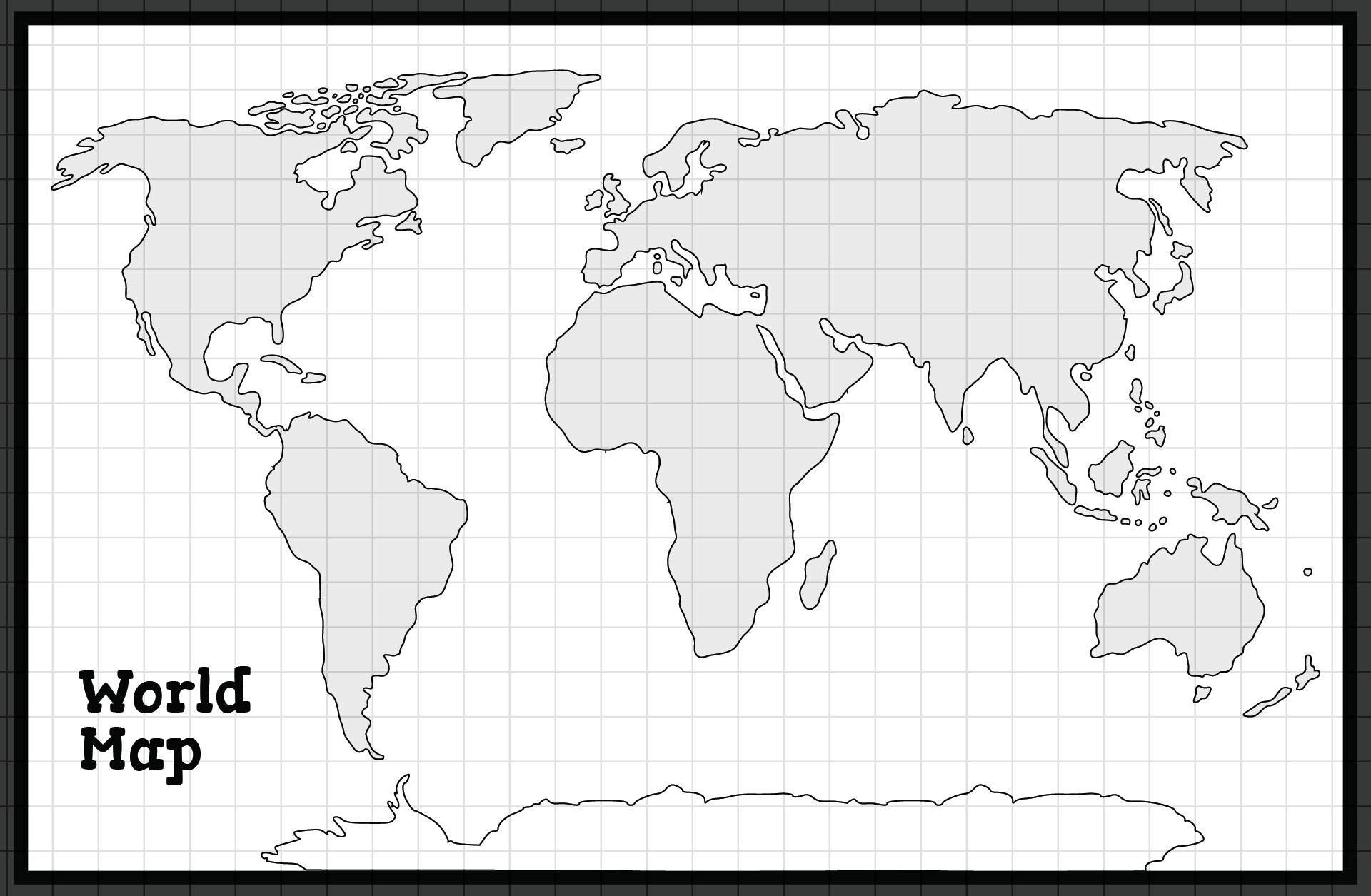 Post Black And White World Map Printable 396505 Post Black And White World Map Printable 396505