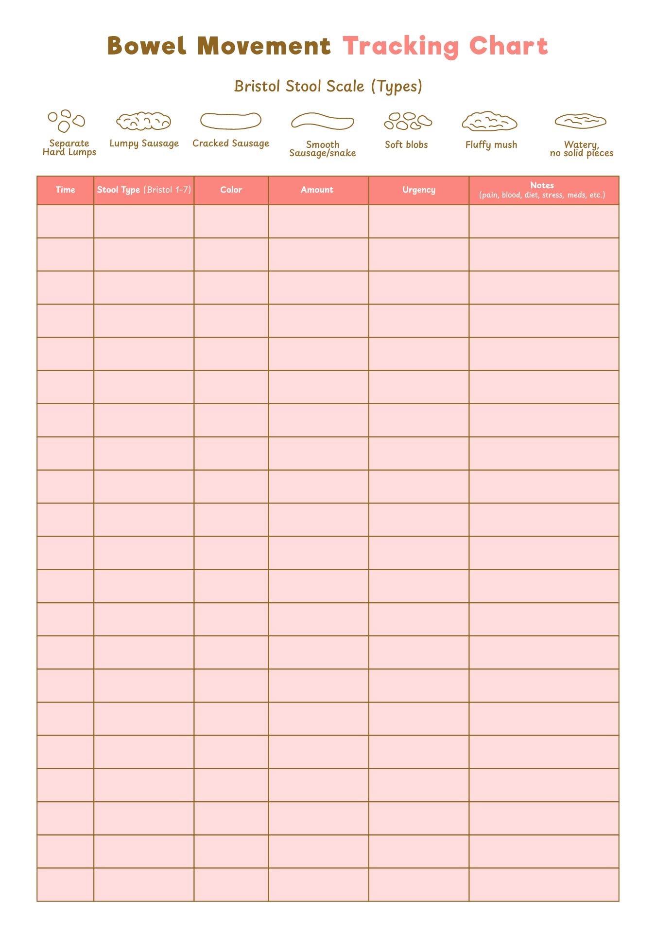 Post Blank Weekly Potty Chart Printable Templates 331175