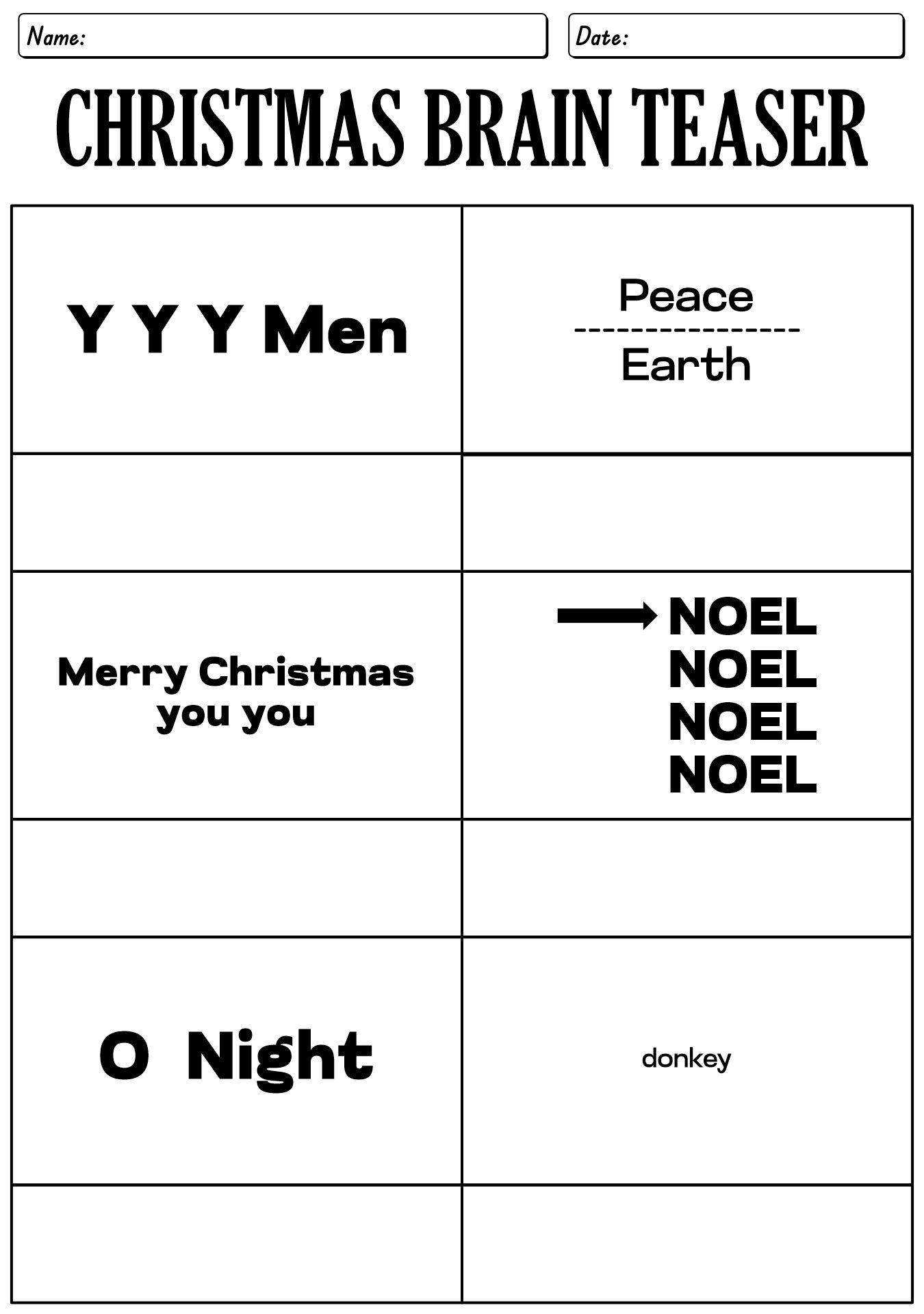 Post Christmas Brain Teasers Worksheets 695739 Post Christmas Brain Teasers Worksheets 695739