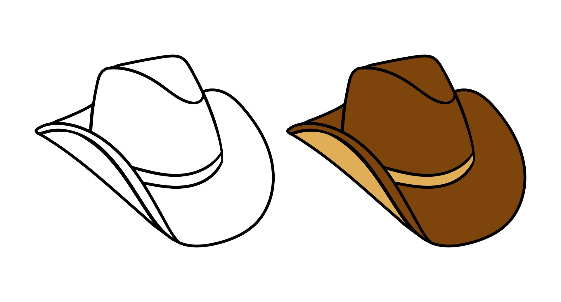 Post Cowboy Hat Printable Template 411319