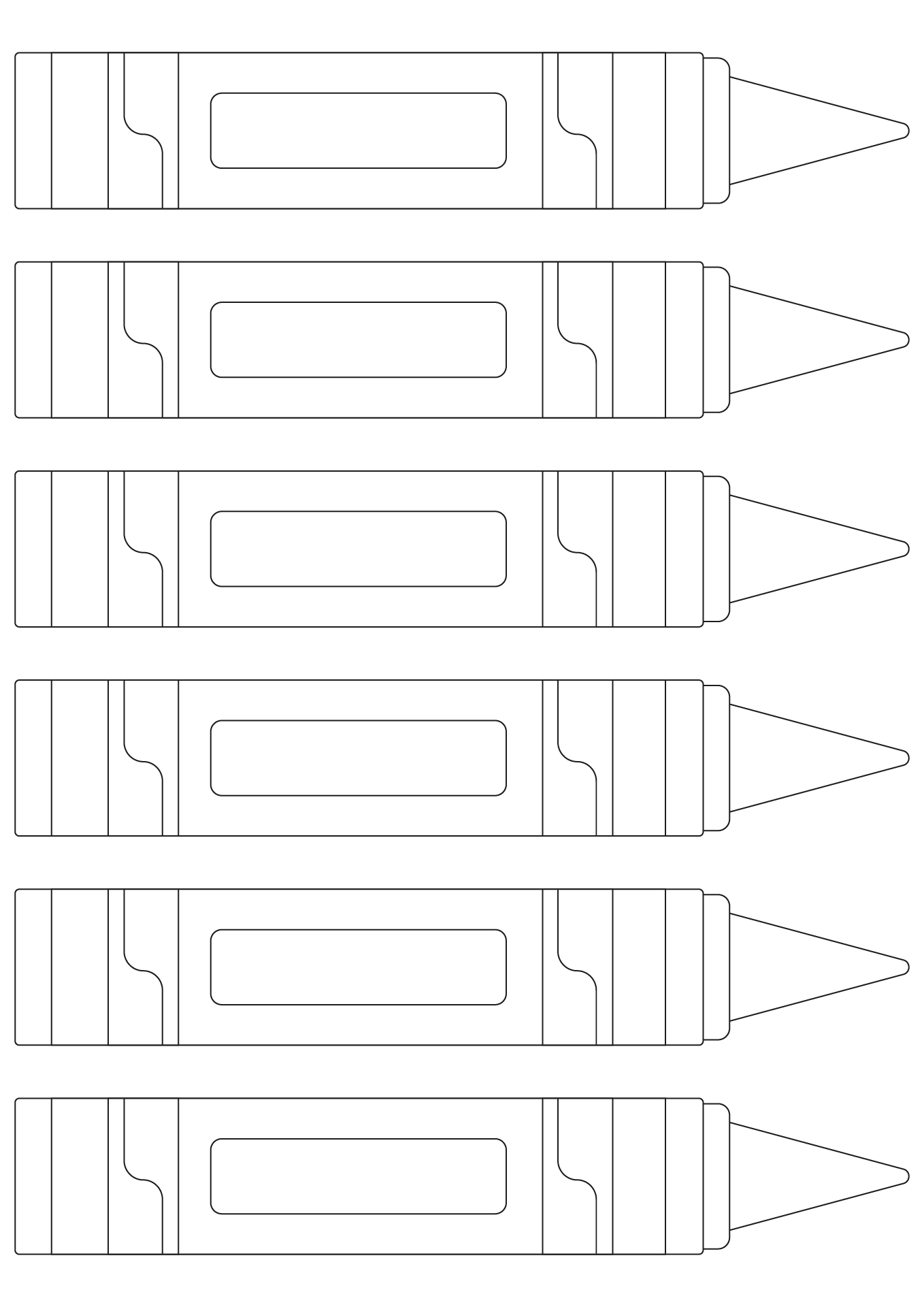 Post Crayon Shape Printable 169711 Post Crayon Shape Printable 169711