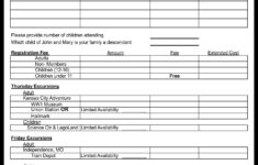 Post Family Reunion Forms Printable 291001