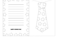 Post Father S Day Printable Tie Template 232209