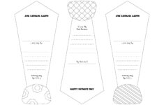 Post Father S Day Printable Tie Template 232209
