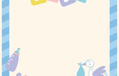 Post Free Printable Baby Shower Borders 160877