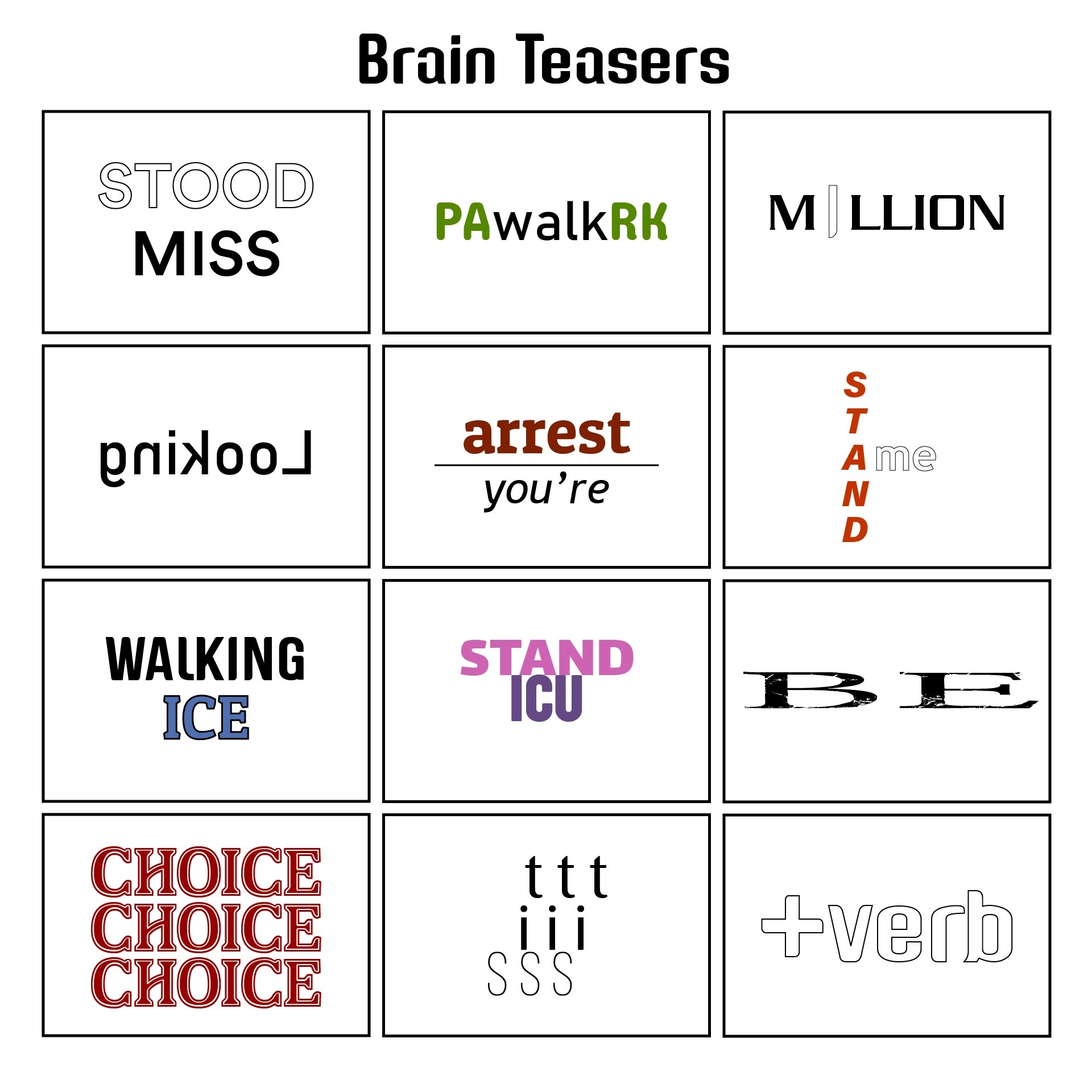 Post Free Printable Brain Teasers With Answers 260643 Post Free Printable Brain Teasers With Answers 260643