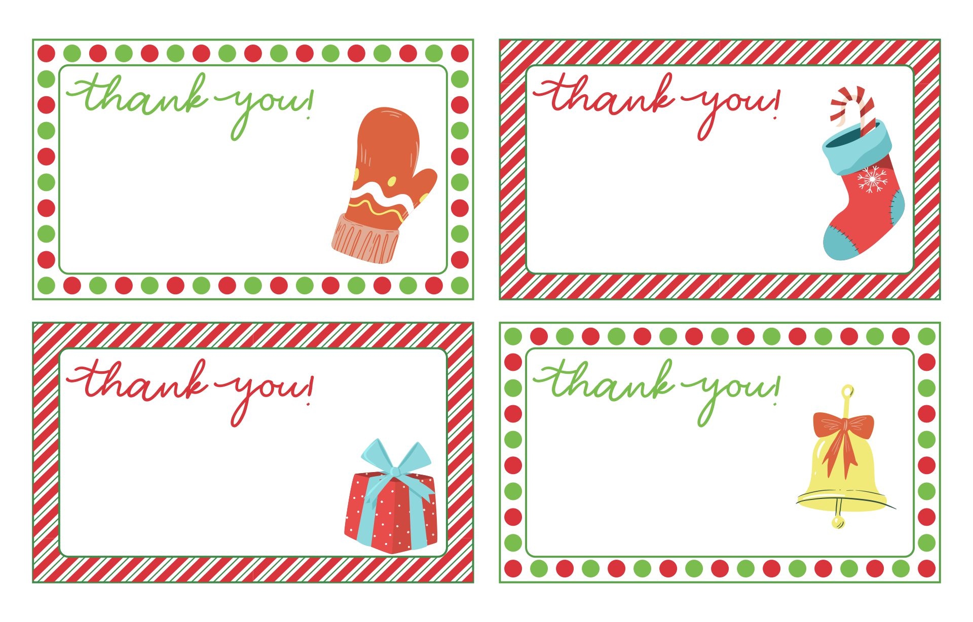printable christmas thank you card free printable christmas thank you card free