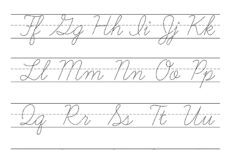 Post Free Printable Cursive Letters 391627
