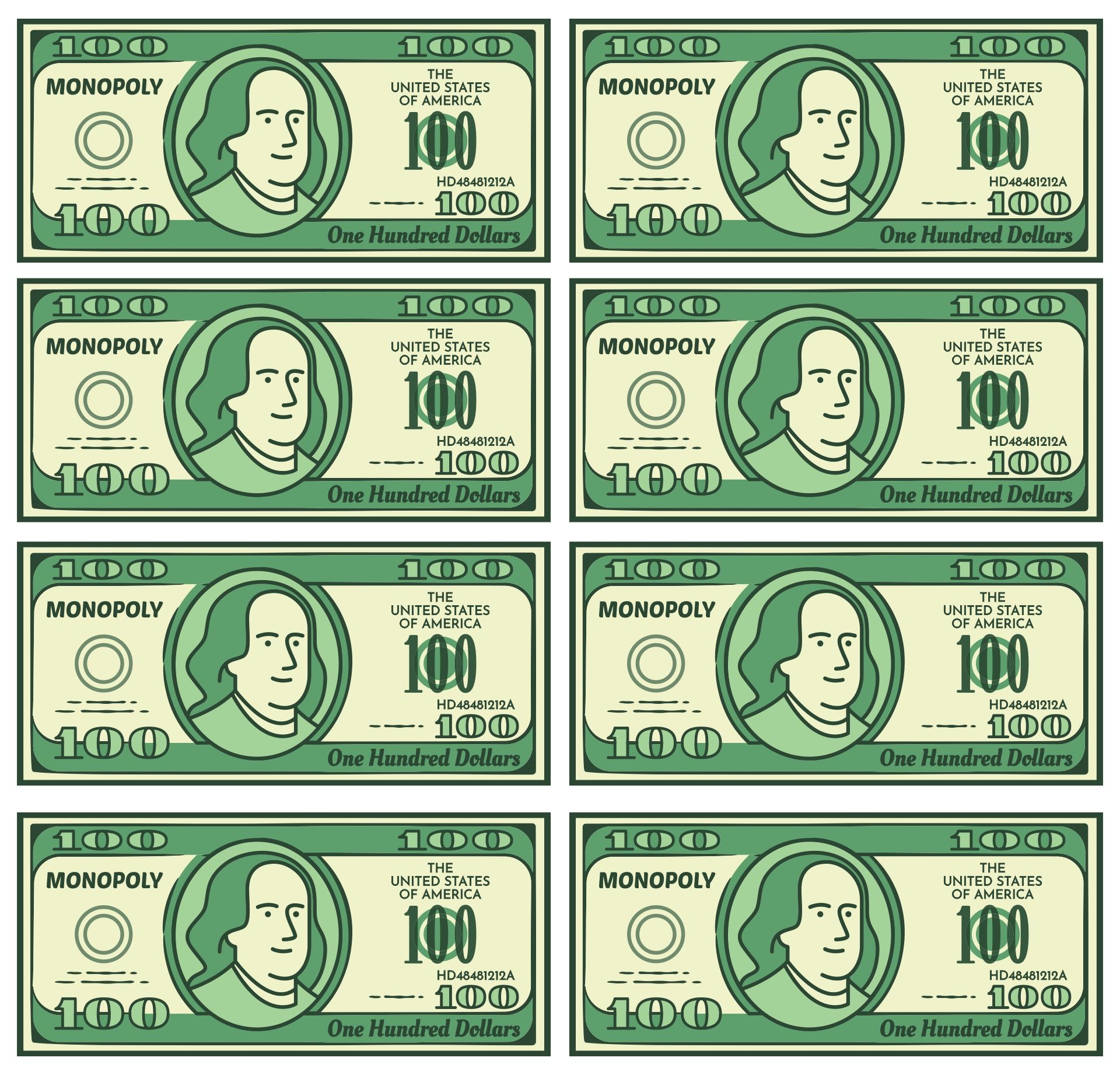 Post Free Printable Monopoly Money Templates 345133