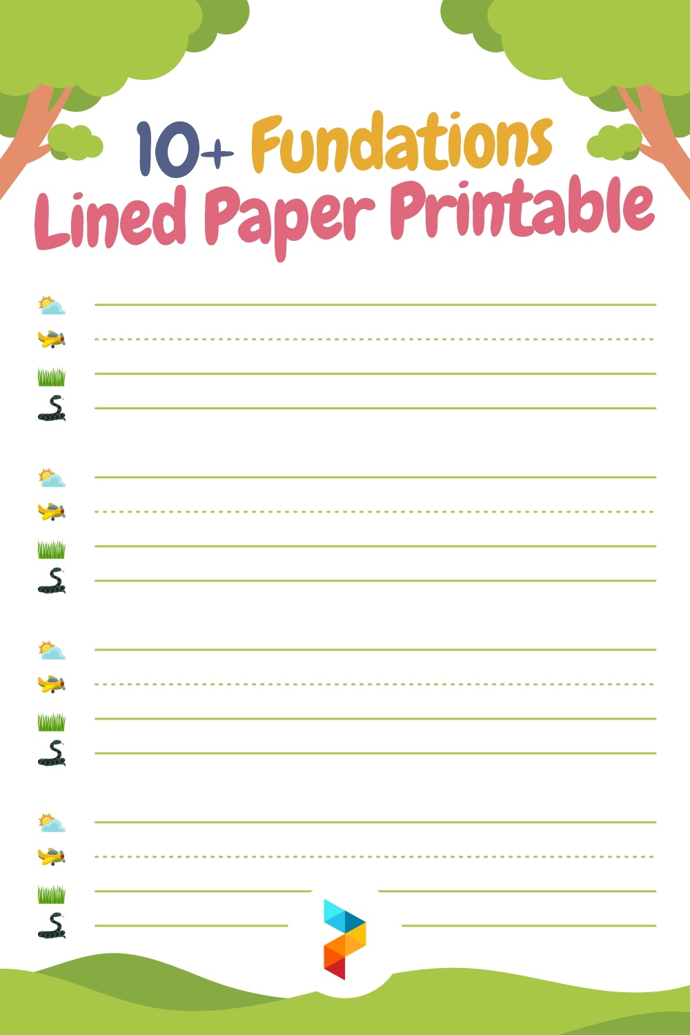 Post Fundations Lined Paper Printable 187476