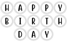 Post Happy Birthday Letters Printable Template 400075