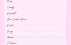 Post My Favorite Things Template Printable 234883