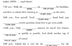 Post Office Mad Libs Printable 152738