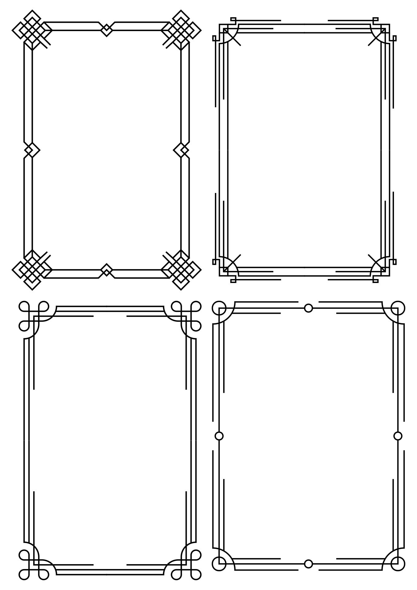 Post Paper Frame Template Printable 320152