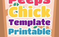 Post Peeps Chick Template Printable 287000