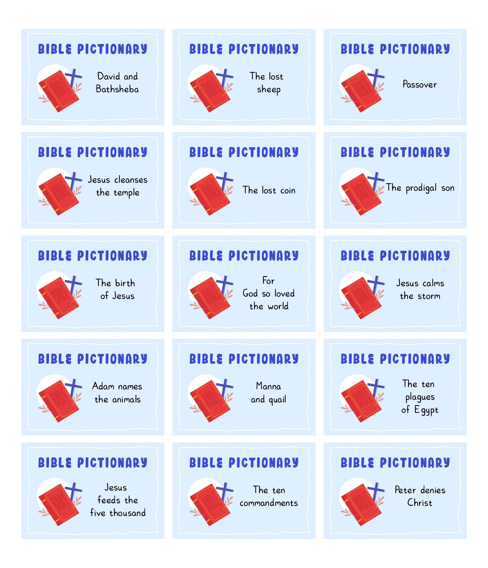 Post Pictionary Word List Printable 278380