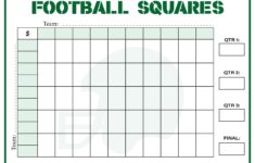 Post Printable 50 Square Football Pool Grid 117195