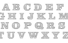 Post Printable Alphabet Block Letter Large Size 39610