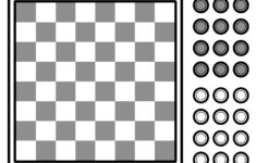 Post Printable Checkers Board Game Pieces 268875