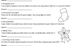 Post Printable Christmas Brain Teasers Worksheets 695729