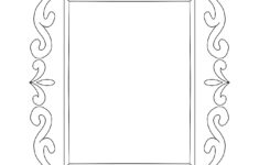 Post Printable Coloring Page Picture Frame 38288