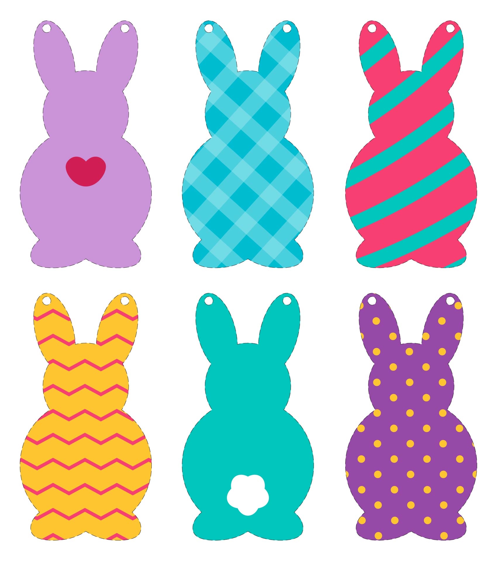 Post Printable Easter Bunny Pattern 110374