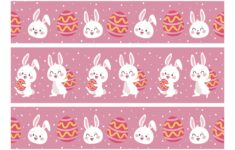 Post Printable Happy Easter Border 60334
