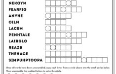 Post Printable Jumble Word Puzzle Pages 304610