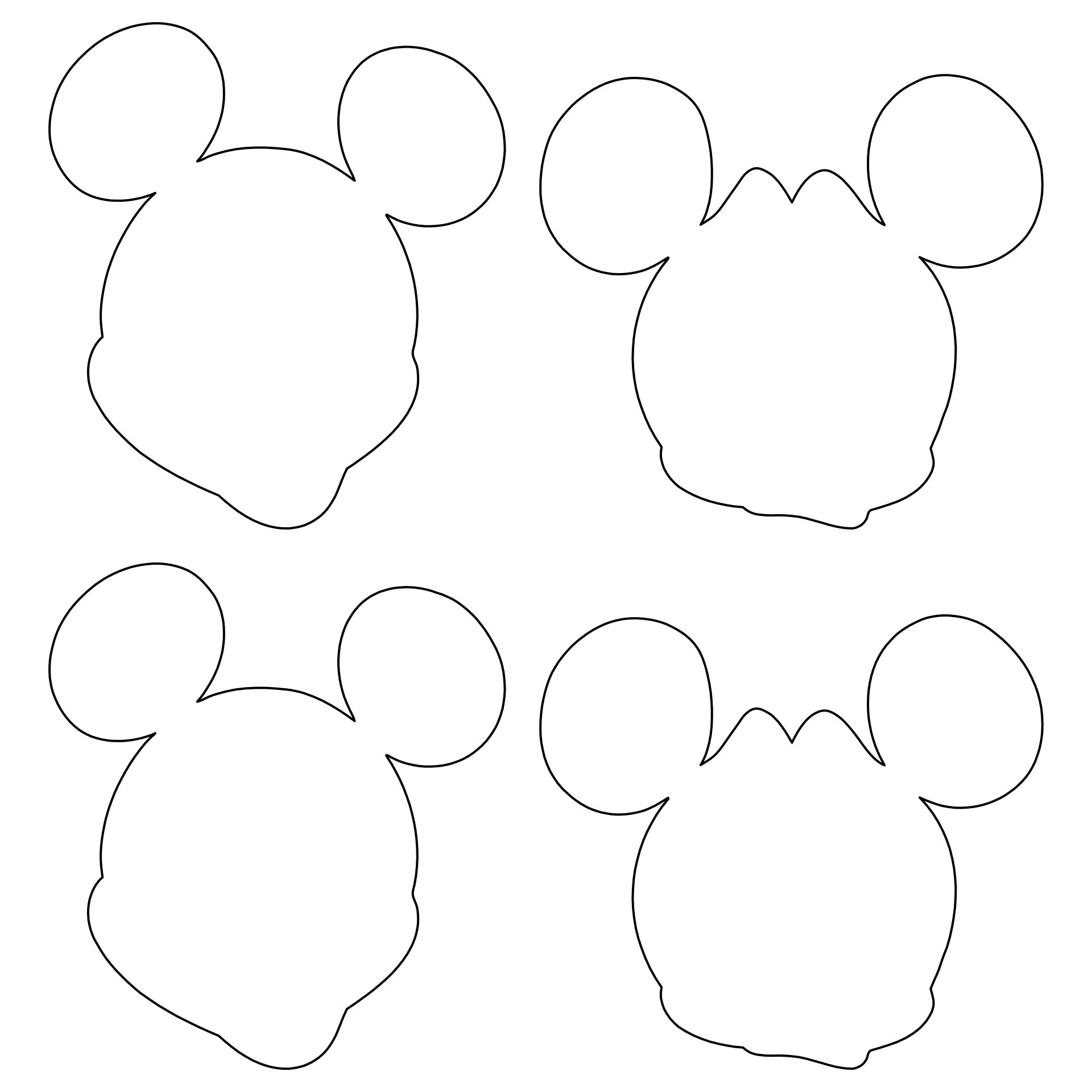 free printable mickey mouse head template free printable mickey mouse head template