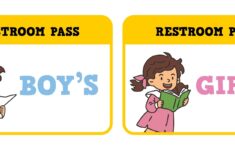 Post Printable Restroom Passes 130452