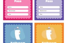 Post Printable Restroom Passes 130452
