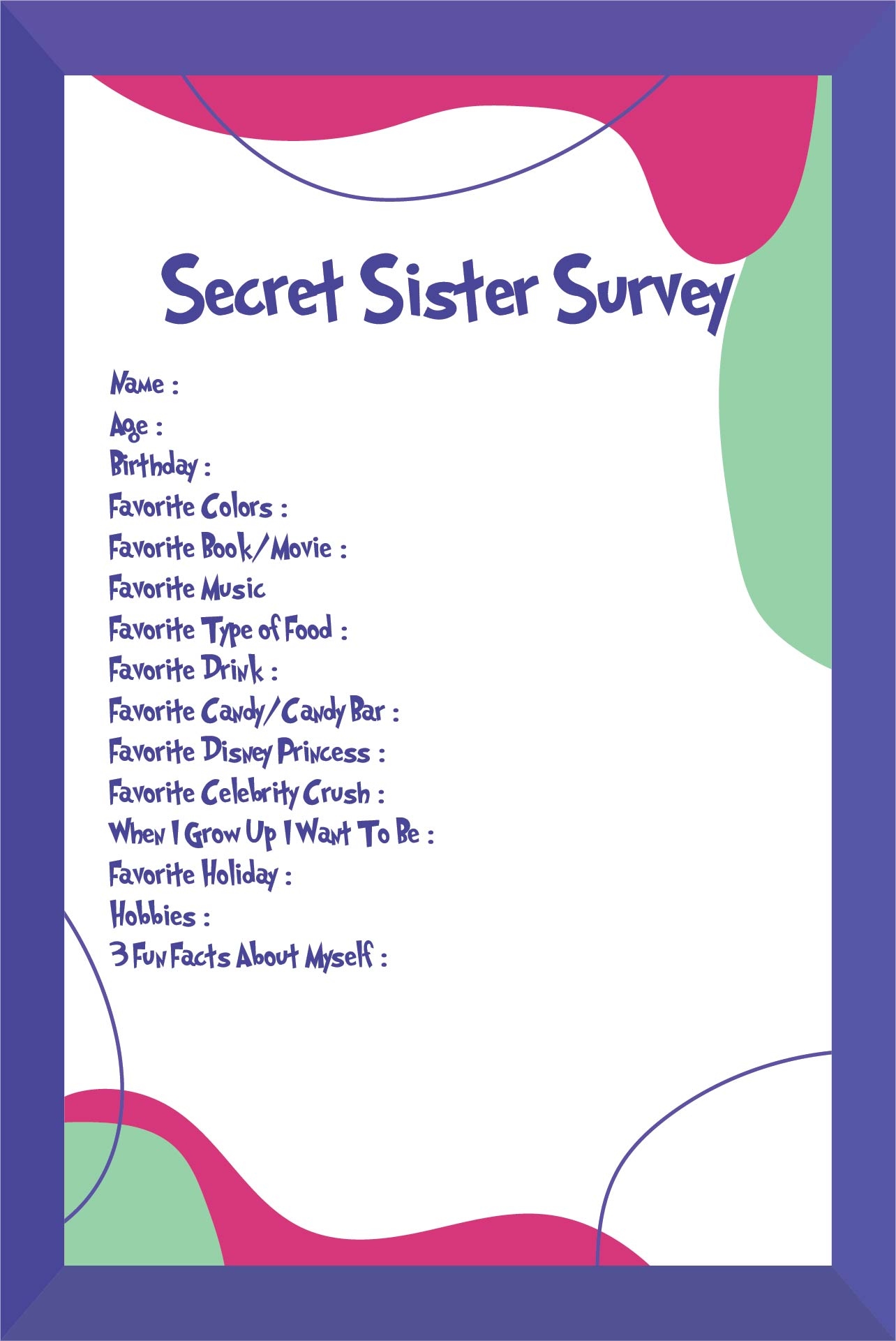 Post Secret Sister Printables 317764 Post Secret Sister Printables 317764