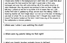 Post Short Story Reading Comprehension Worksheets 302712