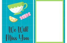Post We Will Miss You Card Printable Template 386591