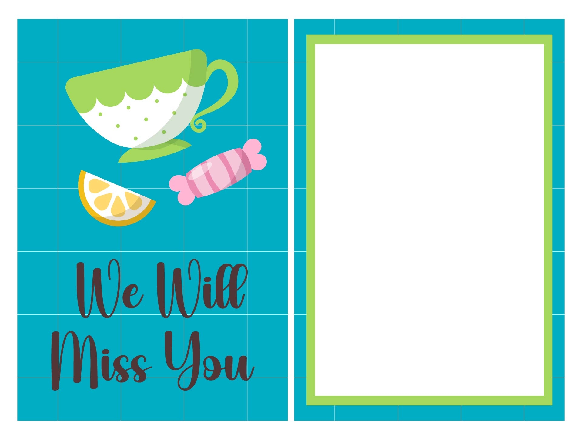 Post We Will Miss You Card Printable Template 386591