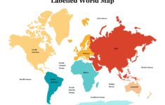 Post World Map Printable A4 Size 397159