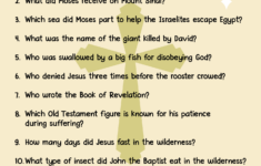 Post Youth Bible Trivia Questions Printable 155700