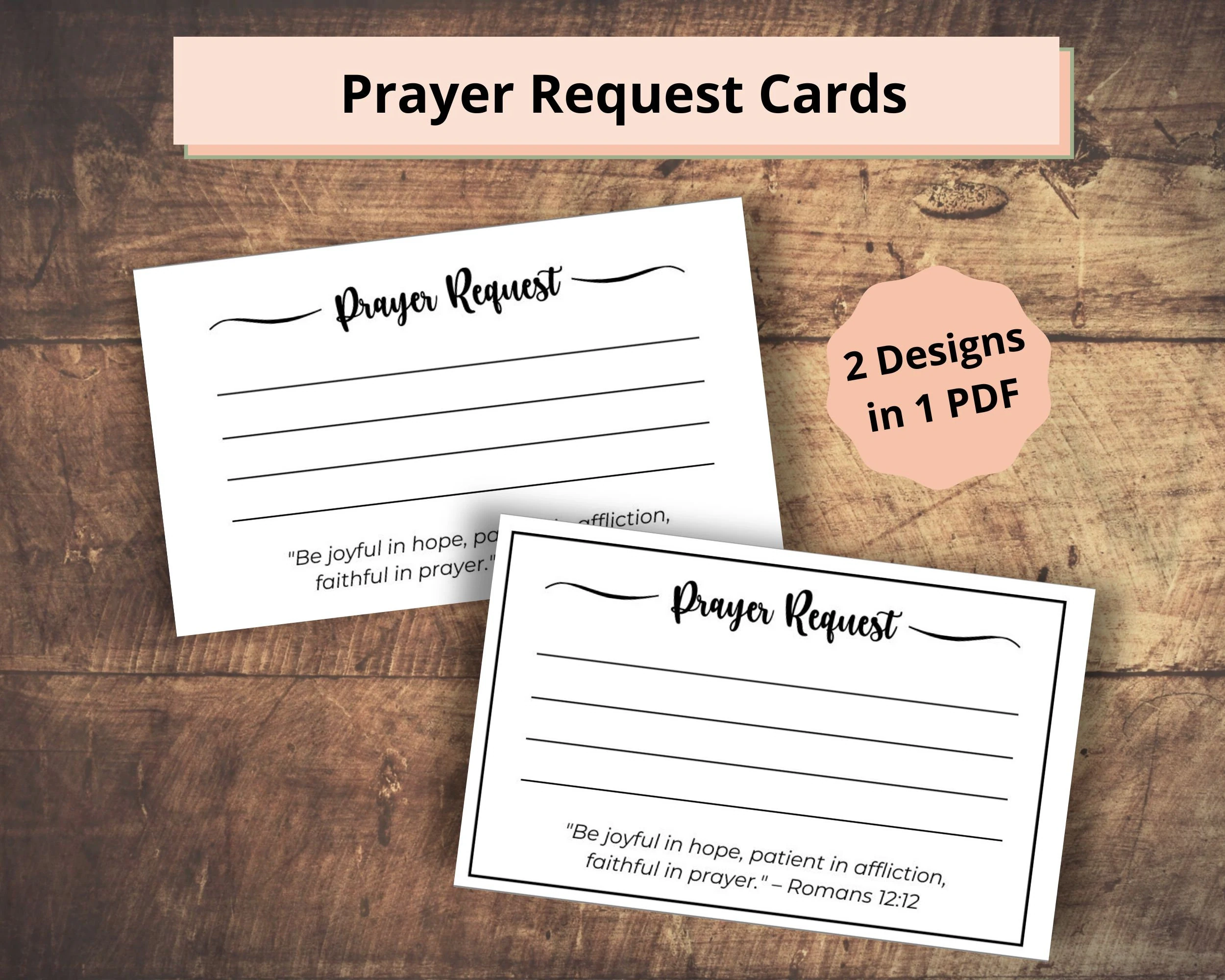 Prayer Request Cards Printable Prayer