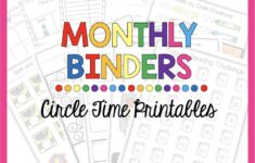 Preschool Monthly Learning Binders