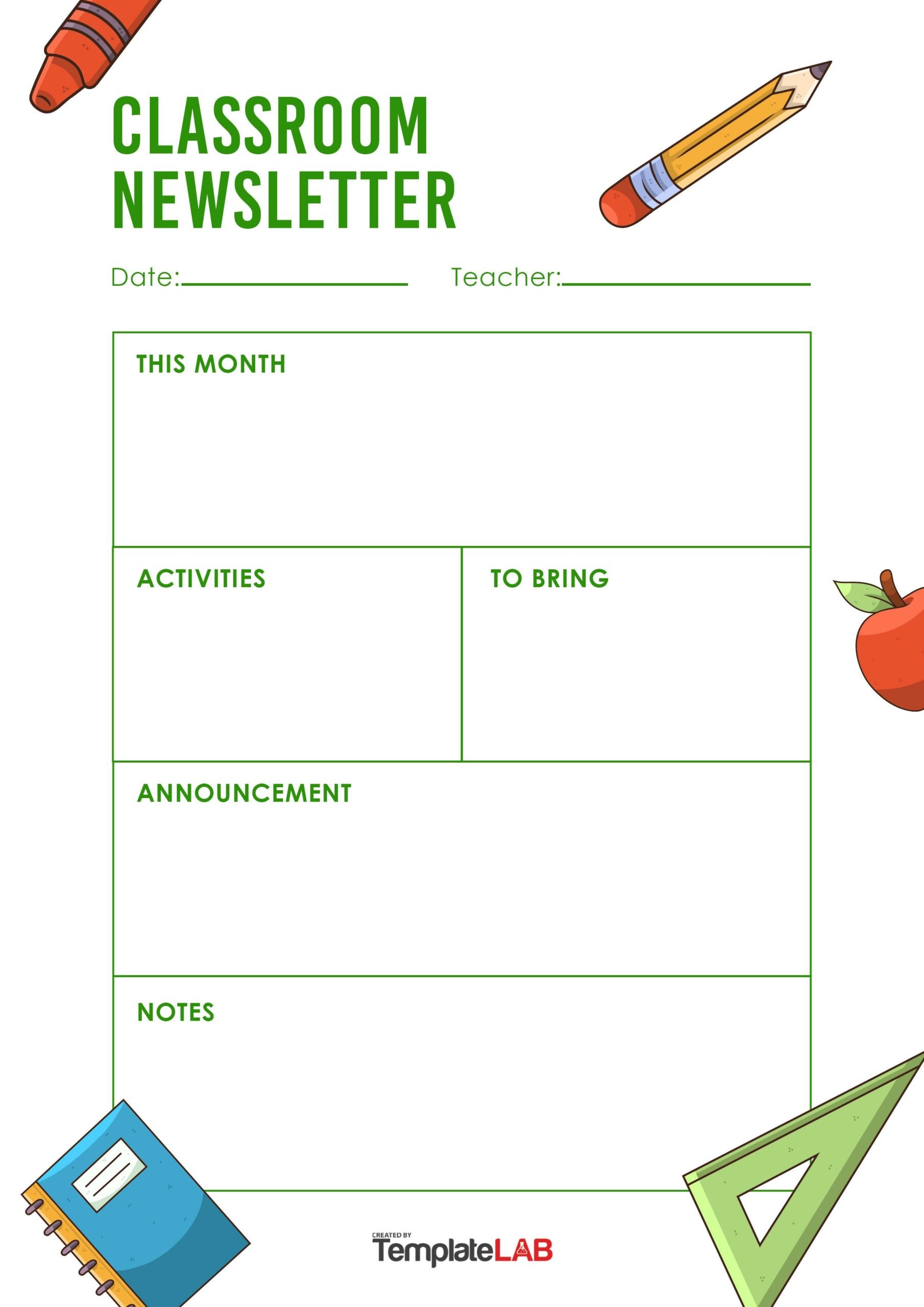 Preschool Newsletter Templates Preschool Newsletter Templates