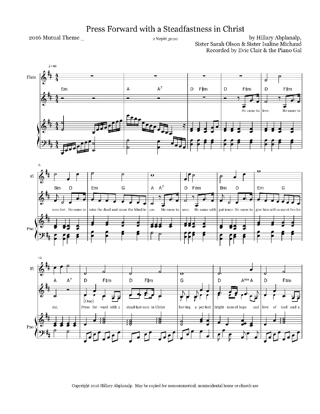 Press Forward With A Steadfastness In Christ 2 Part Choir By Hillary Abplanalp Press Forward With A Steadfastness In Christ 2 Part Choir By Hillary Abplanalp